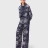Flowing bandana print pants