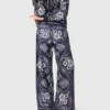 Flowing bandana print pants