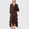 Flowy ruffled maxi dress