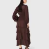 Flowy ruffled maxi dress