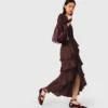 Flowy ruffled maxi dress