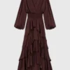 Flowy ruffled maxi dress