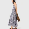 Fruit printed maxi skirt
