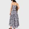 Fruit printed maxi skirt