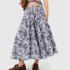 Fruit printed maxi skirt