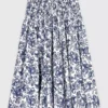 Fruit printed maxi skirt