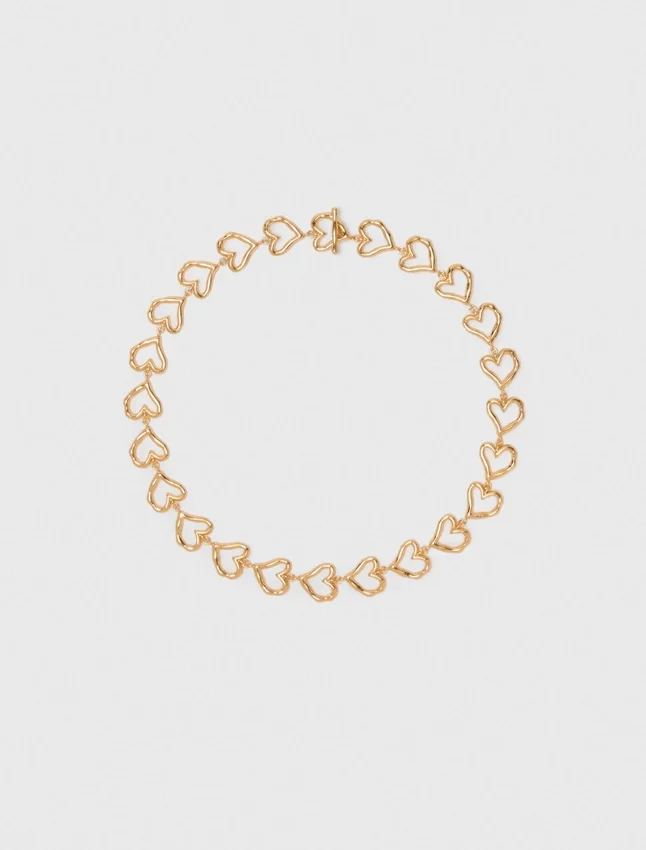 Gold-plated heart necklace Gold-plated heart necklace