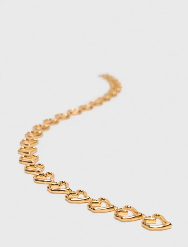 Gold-plated heart necklace Gold-plated heart necklace