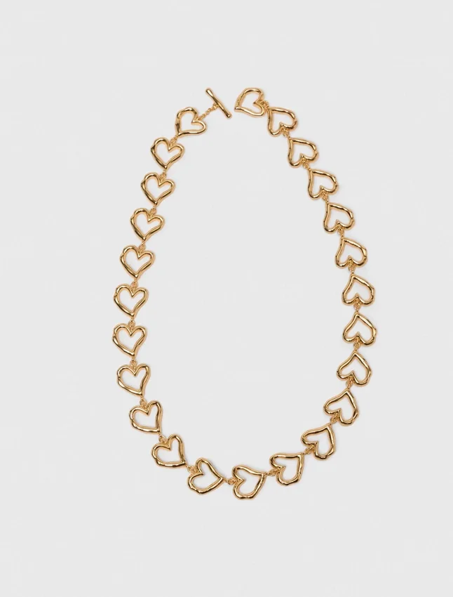 Gold-plated heart necklace Gold-plated heart necklace