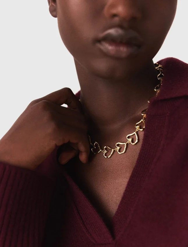 Gold-plated heart necklace Gold-plated heart necklace