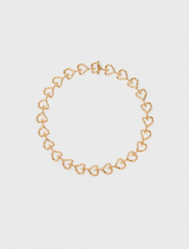 Gold-plated heart necklace Gold-plated heart necklace