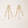 Gold-plated recycled brass earrings