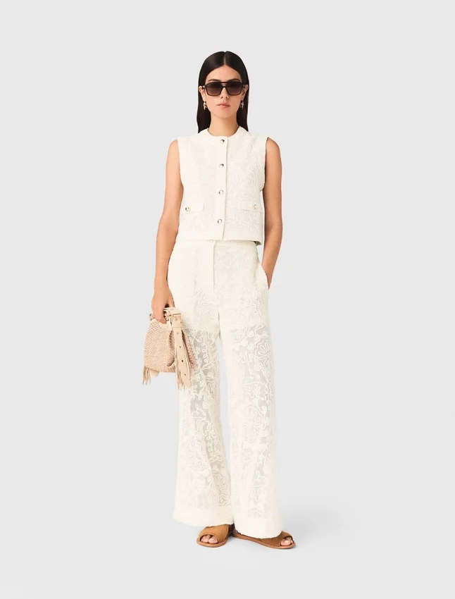 Guipure lace trousers Guipure lace trousers
