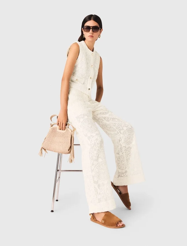 Guipure lace trousers Guipure lace trousers