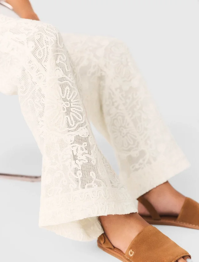 Guipure lace trousers Guipure lace trousers