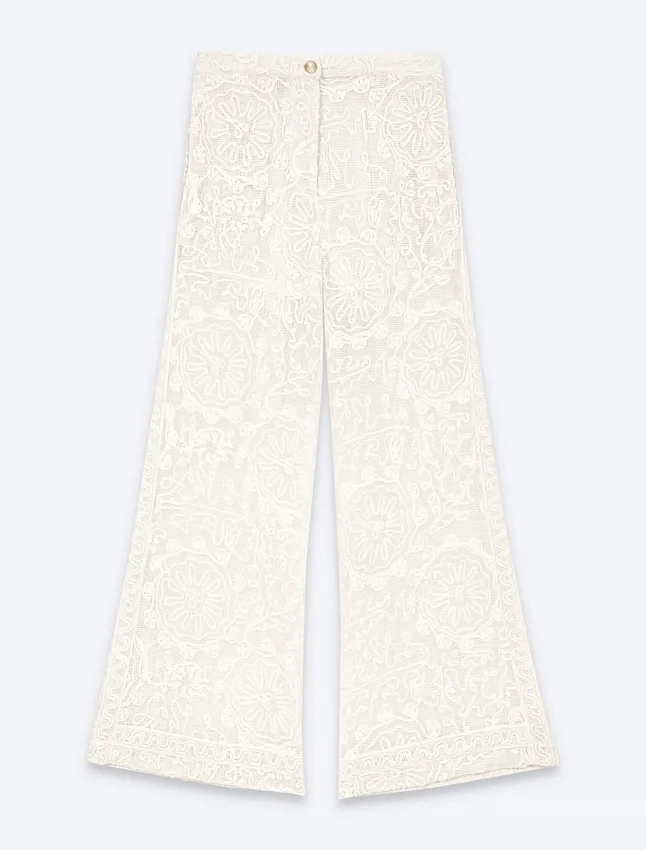 Guipure lace trousers Guipure lace trousers