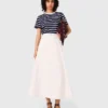 Heavy crepe skirt