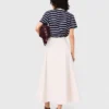 Heavy crepe skirt