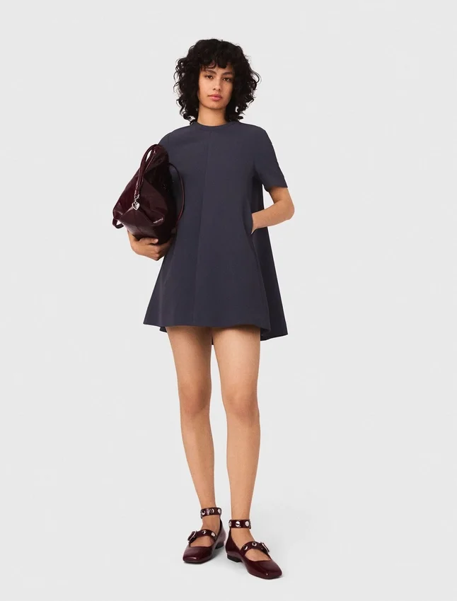 Heavy crepe trapeze dress Heavy crepe trapeze dress