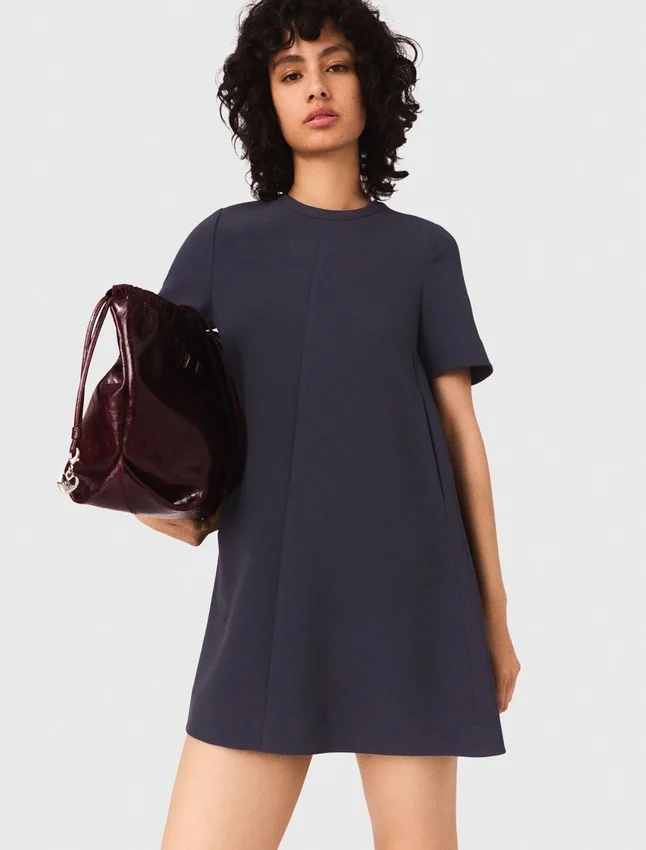 Heavy crepe trapeze dress Heavy crepe trapeze dress