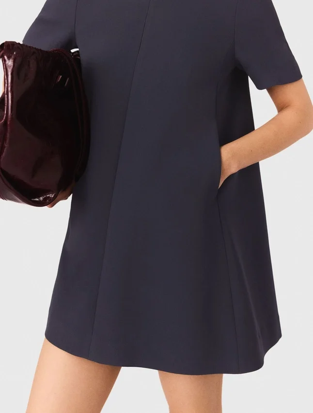 Heavy crepe trapeze dress Heavy crepe trapeze dress