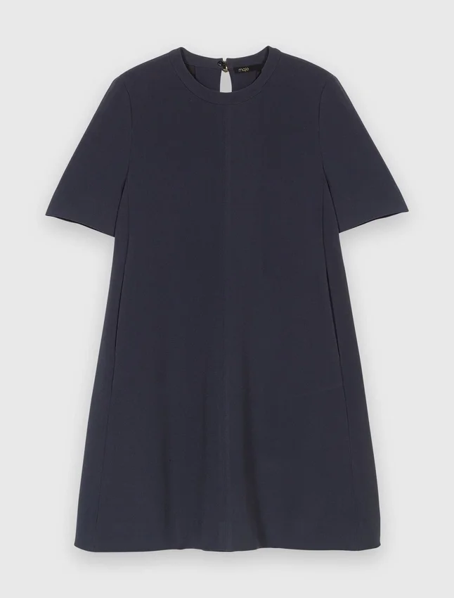 Heavy crepe trapeze dress Heavy crepe trapeze dress