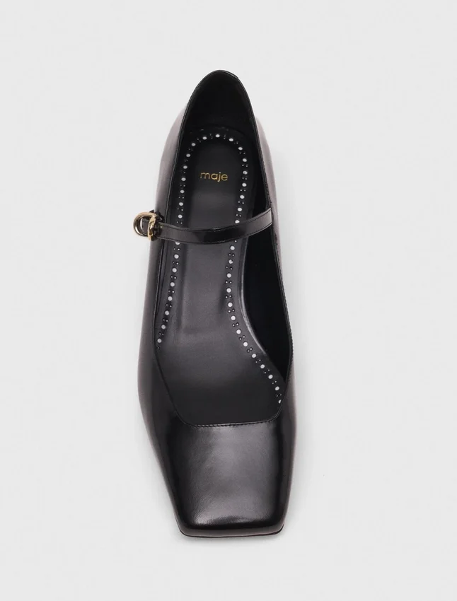 Heeled rhinestone Mary Janes Heeled rhinestone Mary Janes