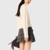 High-neck cashmere sweater