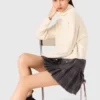High-neck cashmere sweater