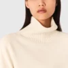 High-neck cashmere sweater