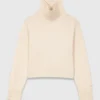 High-neck cashmere sweater