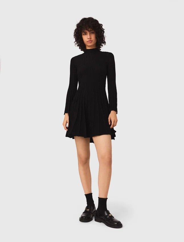 High-neck mini skater dress High-neck mini skater dress