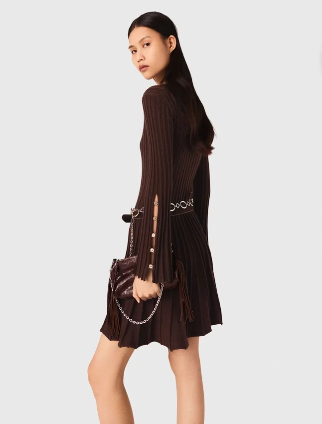 High-neck mini skater dress High-neck mini skater dress