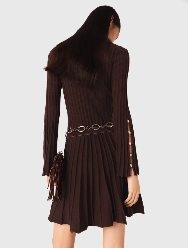 High-neck mini skater dress High-neck mini skater dress