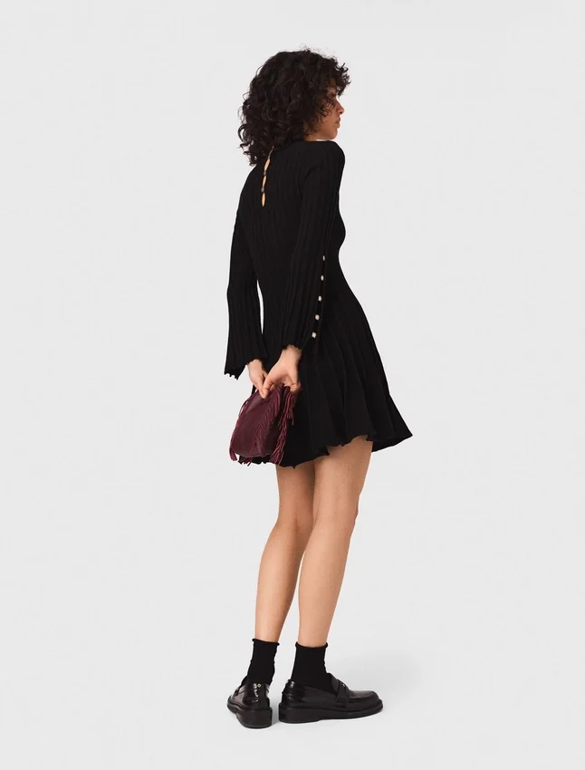 High-neck mini skater dress High-neck mini skater dress