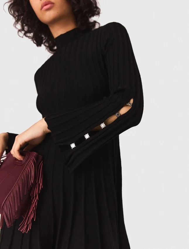 High-neck mini skater dress High-neck mini skater dress
