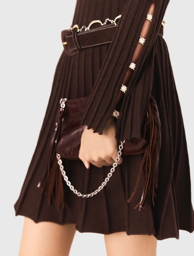 High-neck mini skater dress High-neck mini skater dress