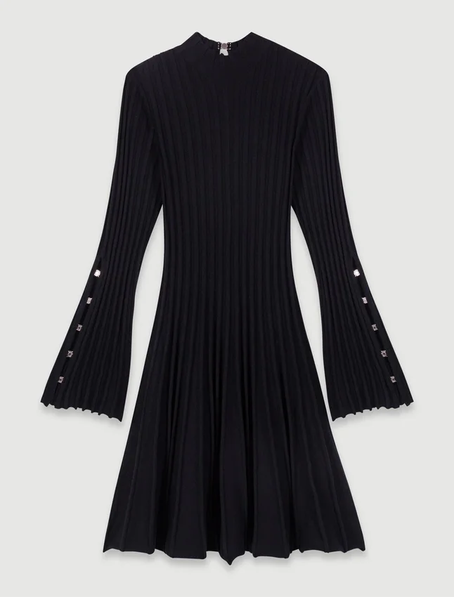 High-neck mini skater dress High-neck mini skater dress