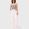 High-waisted wide-leg jeans
