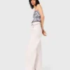 High-waisted wide-leg jeans