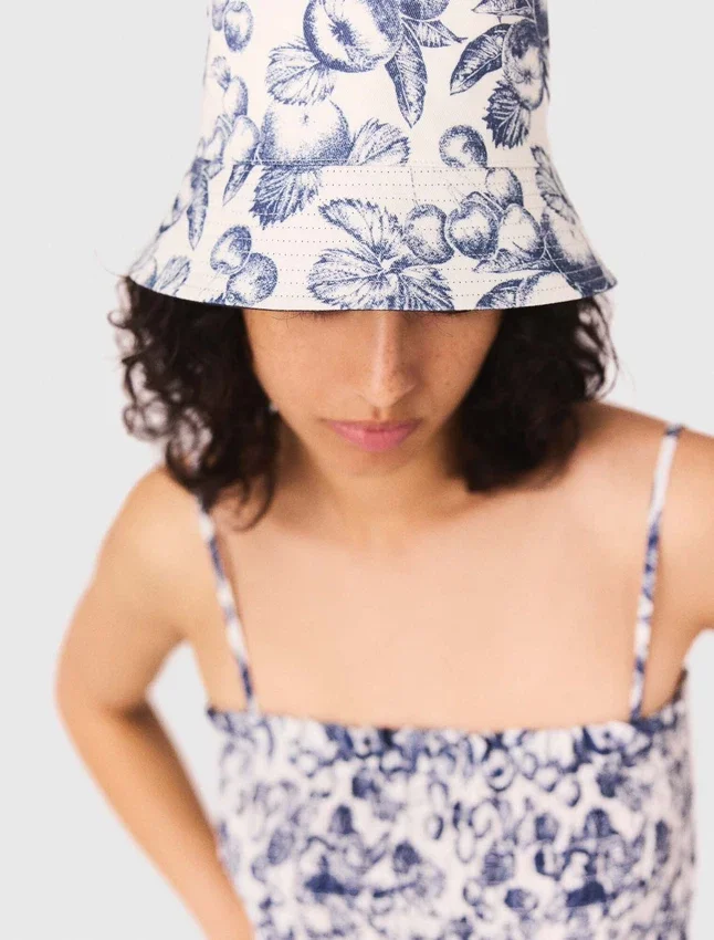 Reversible fruit print bucket hat Reversible fruit print bucket hat