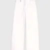 High-waisted wide-leg jeans
