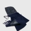 Hooded wool poncho