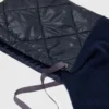 Hooded wool poncho