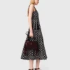 Jacquard knit midi dress