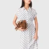 Jacquard print maxi dress
