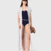 Jacquard print maxi dress