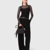Jersey diamanté top