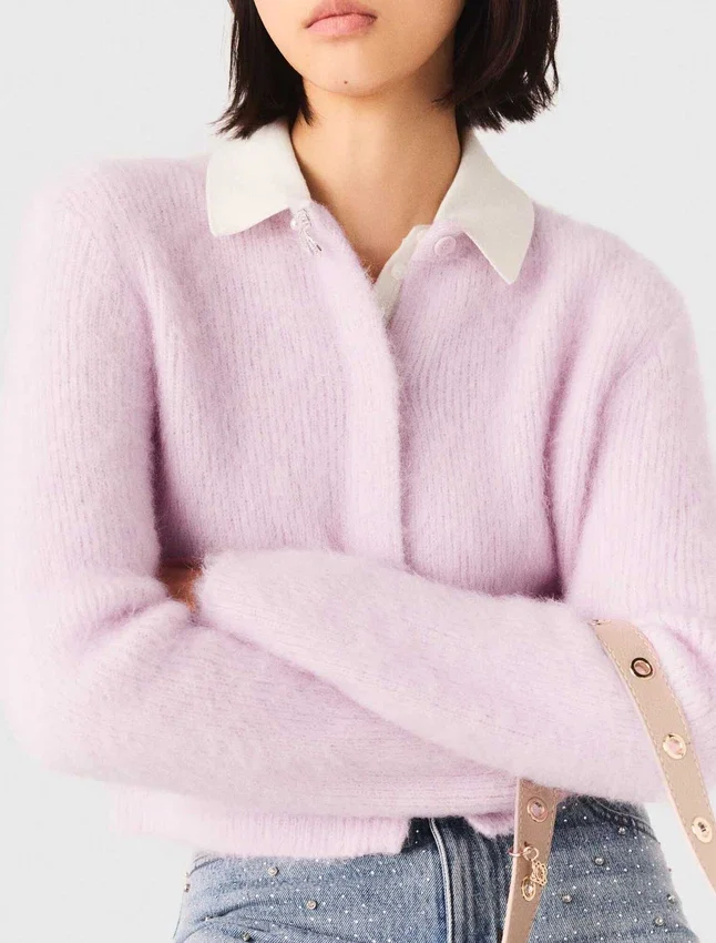 Jewelled bow cardigan Jewelled bow cardigan