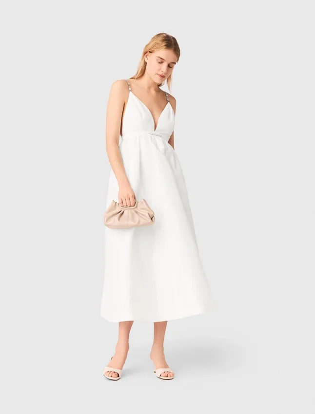 Jewelled taffeta maxi dress Jewelled taffeta maxi dress